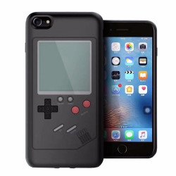 iPhone 8 Plus / 7 Plus Retro Tetris Classic Gaming Console Handheld Game Player Case (Black)